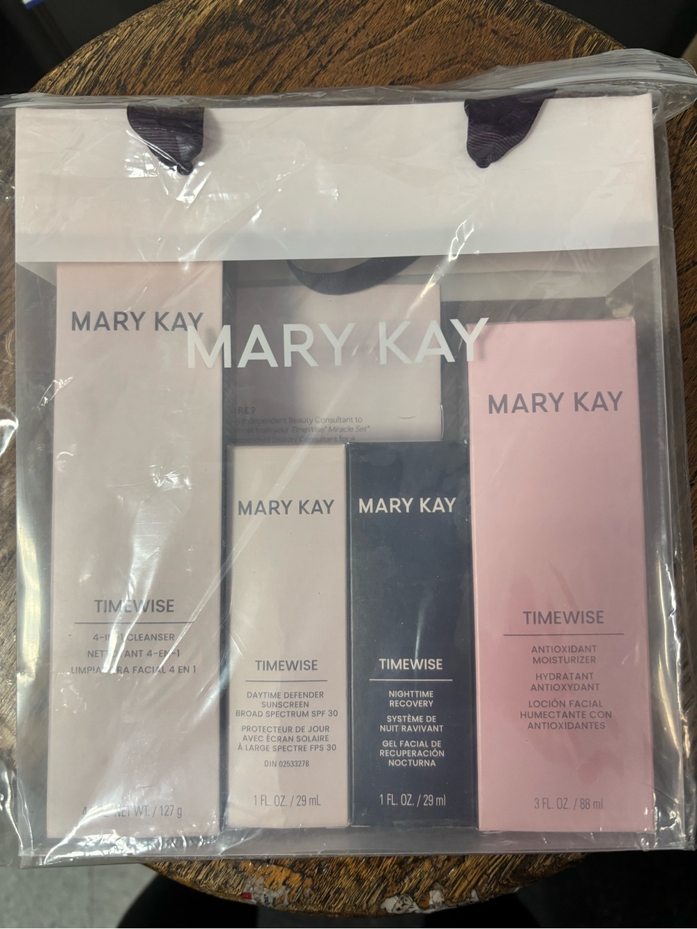 Mary Kay Timewise Skincare Set - Pink, White & Navy Boxes